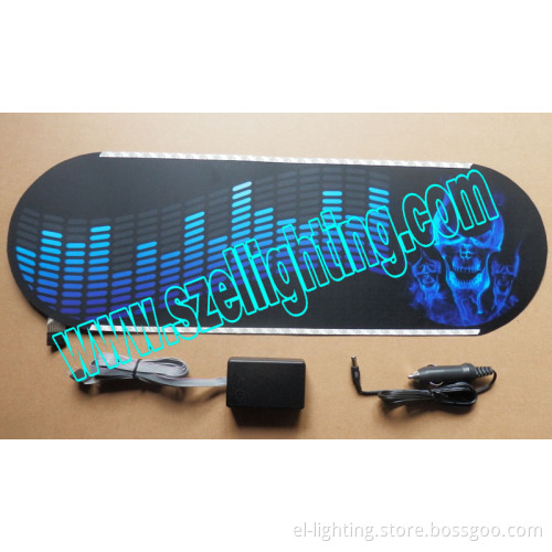 Patent New Design! Sound Active Flashing EL Car Sticer, Decoration Car Window